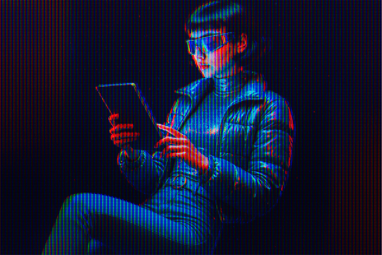 Image of a futuristic reader with a tablet